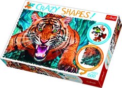 Пазл Crazy Shapes - Один на один с тигром 600 эл. фото 1