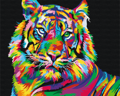 Картина по номерам: Тигр поп-арт фото 1