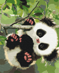 Картина по номерам: Игривая панда фото 1