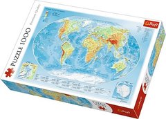 Пазл Физическая карта мира 1000 эл. фото 1