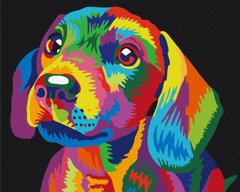 Картина по номерам: Радужный пес фото 1