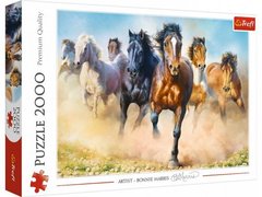 Пазл Стадо лошадей в галопе 2000 эл. фото 1